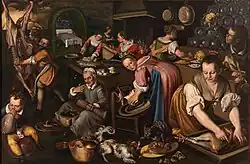 Кухня. 1580-е. Холст, масло. Пинакотека Брера, Милан