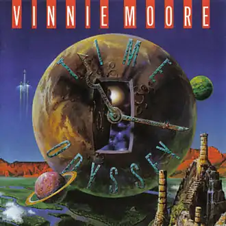 Обложка альбома Винни Мура «Time Odyssey» (1988)