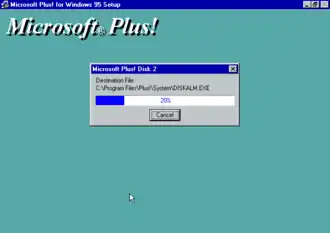 Скриншот программы Microsoft Plus!