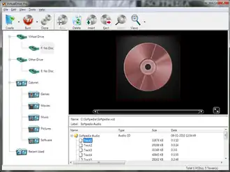 Скриншот программы VirtualDrive