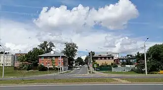 Вид улицы от Лыбедской магистрали