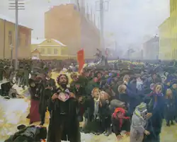 Этюд к картине «9 января 1905 года на Васильевском острове» / «Кровавое воскресенье», 1905 г. Частная коллекция Михаила Золотарёва