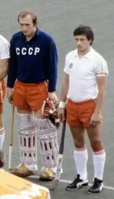 Леонид Павловский (справа) на Олимпийских играх 1980 в Москве