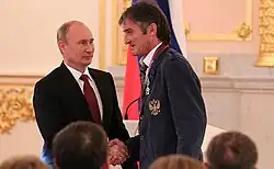 На приёме у В. В. Путина (сентябрь 2012 года)