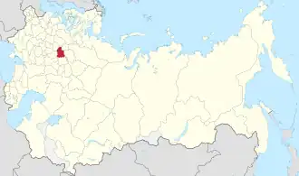 Владимирская губерния на карте