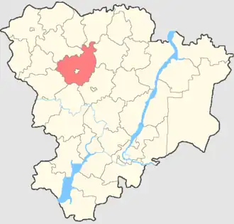 Михайловский район на карте