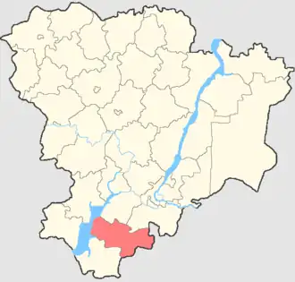 Октябрьский район на карте