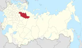 Вологодская губерния на карте