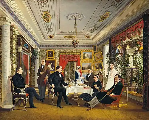«За чайным столом» (1851)