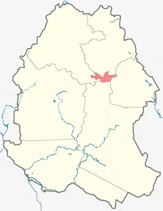 Волосовское городское поселение на карте