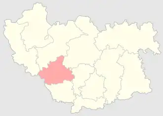 Дубенский уезд на карте