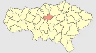 Воскресенский район на карте