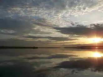 Пруд на закате