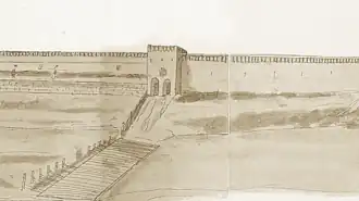 Рисунок ворот из альбома Мейерберга