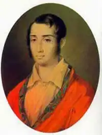 Алексей Вульф.С акварели А. И. Григорьева, 1828 года