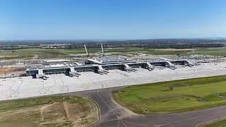 Вид сверху на терминал, 2025