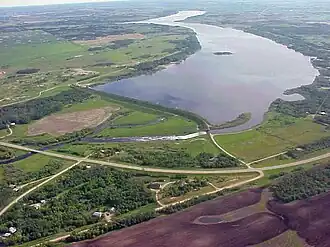 Плотина на реке Литл-Саскачеван