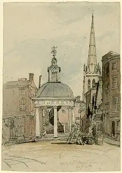 Рыночная площадь в Уэйкфилде, Йоркшир. 1817, Британский музей.