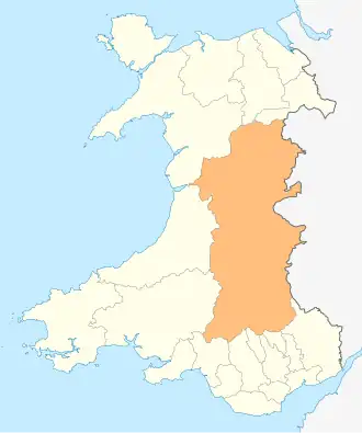 Поуис на карте