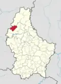 Расположение коммуны на карте Люксембурга