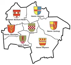 Херринген на карте Хамма