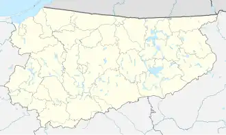 Лидзбарк-Варминьски на карте