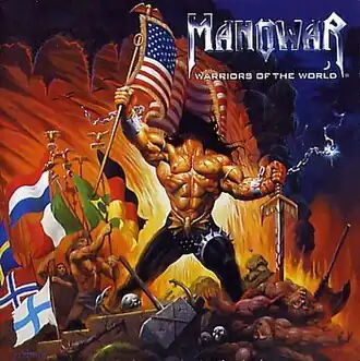 Обложка альбома Manowar «Warriors of the World» (2002)