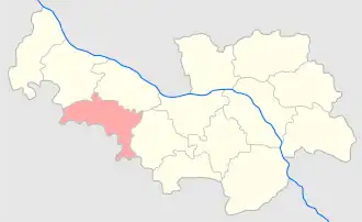 Кутновский уезд на карте