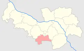 Скерневицкий уезд на карте