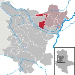 Вестхайде и управление на карте района