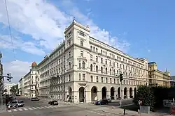 «Аркадный дом» на Райхсратштрассе 11-13. Вена. Проект 1883 г.