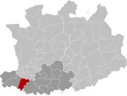Расположение муниципалитета на карте провинции