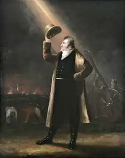 Сэр Уильям Конгрив-младший во время бомбардировки Копенгагена ракетами своего изобретения