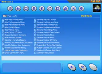Скриншот программы WinBoost
