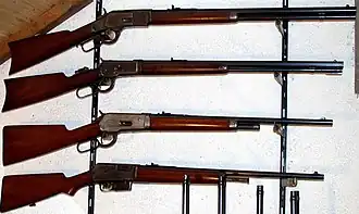 Винчестеры моделей 1873 года («Винтовка, завоевавшая Запад»), 1886 года, 1892 года, 1905 года