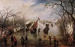 Зима. 1614. Дерево, масло. Берлинская картинная галерея