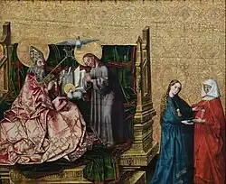 Совет Спасения. Ок. 1445. Холст на дереве, темпера.  Берлинская картинная галерея