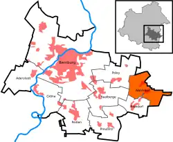 Вольсдорф на карте городского округа