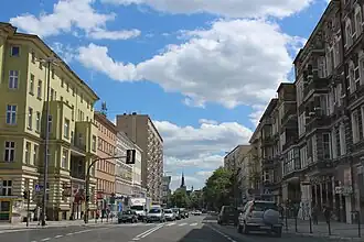 Аллея Войска Польского между площадью Серых полков и площадью Согласия