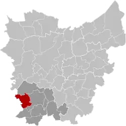 Расположение муниципалитета на карте провинции