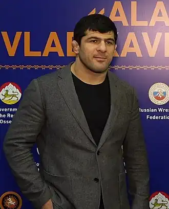 Хаджимурат Гацалов на турнире по вольной борьбе «Аланы» (Владикавказ, декабрь 2019)