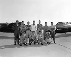 Совместное фото в честь полёта всех трёх X-15 совершённых в течение одной недели.