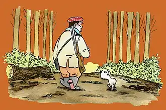 Иллюстрация Микеля Вальверде к рассказу «Шола и кабаны»