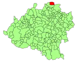 Расположение муниципалитета на карте провинции