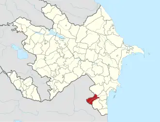 Ярдымлинский район на карте