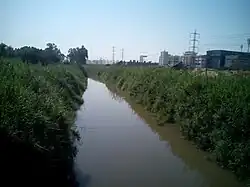 Яркон на границе между городами Тель-Авив и Бней-Брак