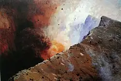 Кратер Везувия (позднее использовалось название «Извержение вулкана»), 1898, Калужский музей изобразительных искусств.