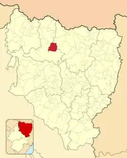 Расположение муниципалитета на карте провинции
