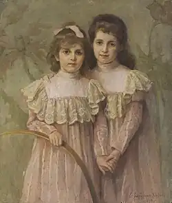 Дочери художницы. 1900