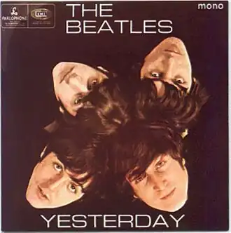 Обложка альбома The Beatles «Yesterday» (1966)